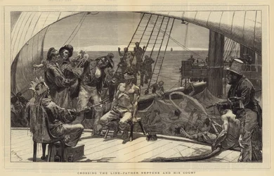 Crossing the Line, Father Neptune and His Court